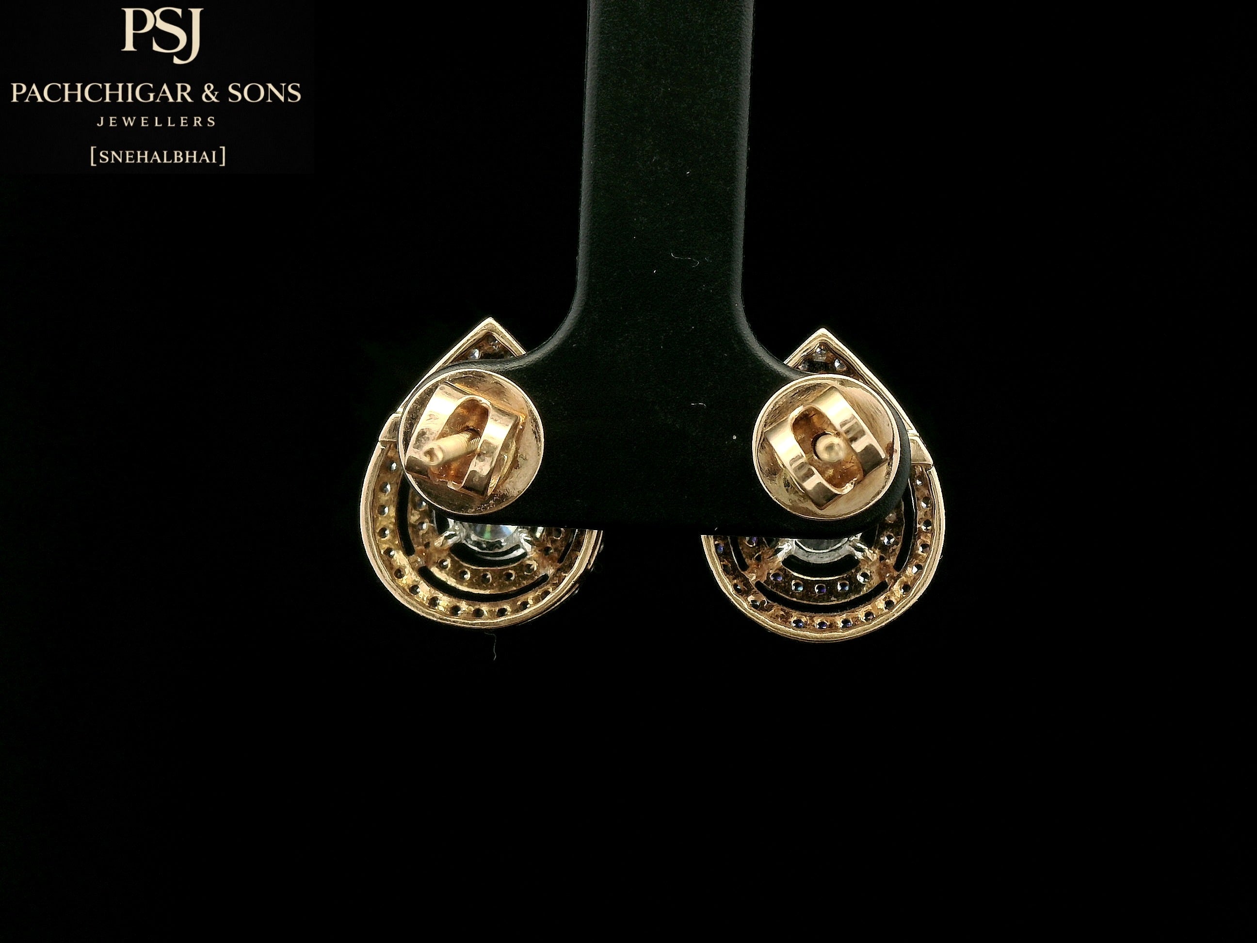 Pear Shape Diamond Stud Earrings