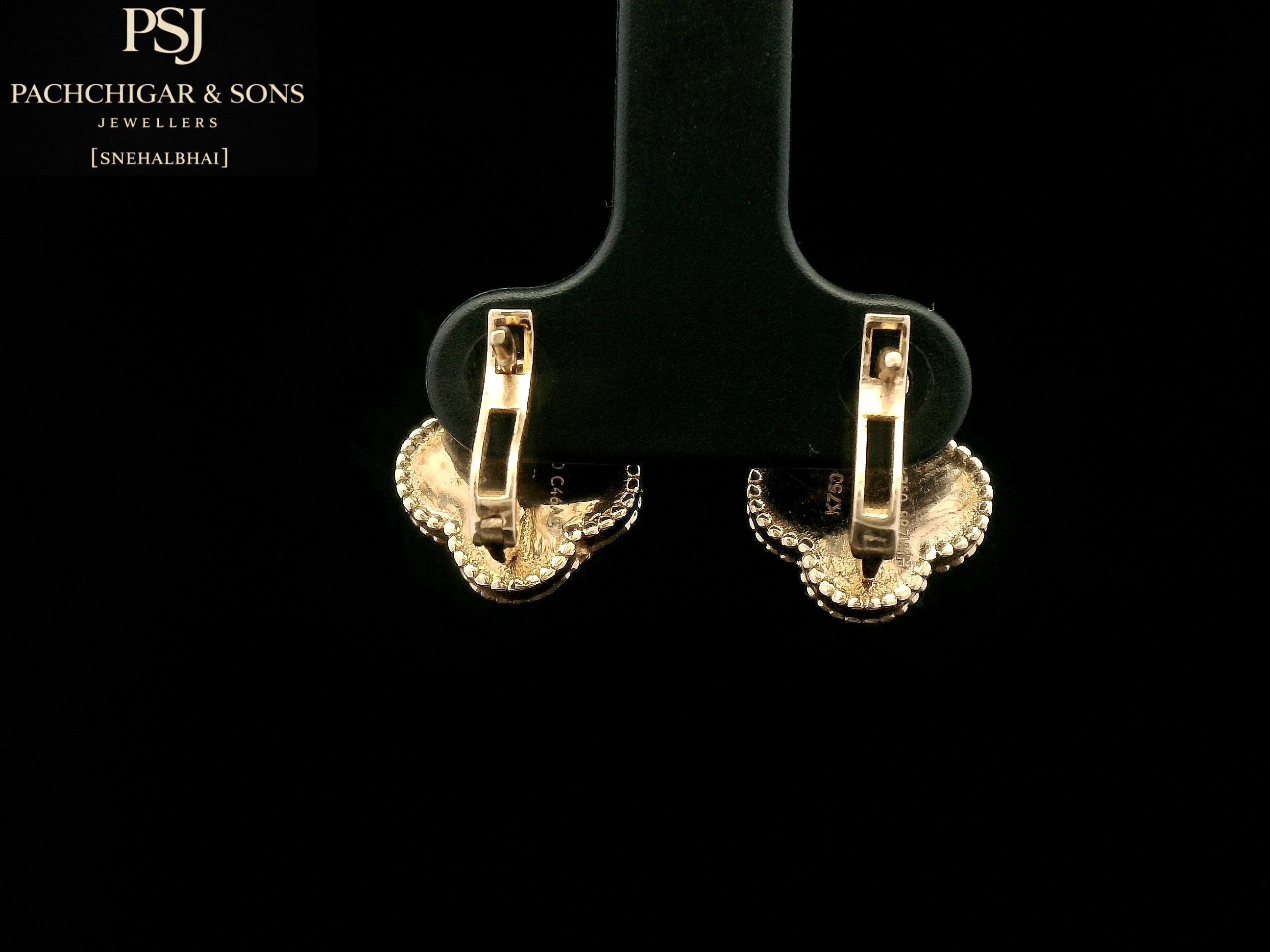 Floral Clover Stud Earrings