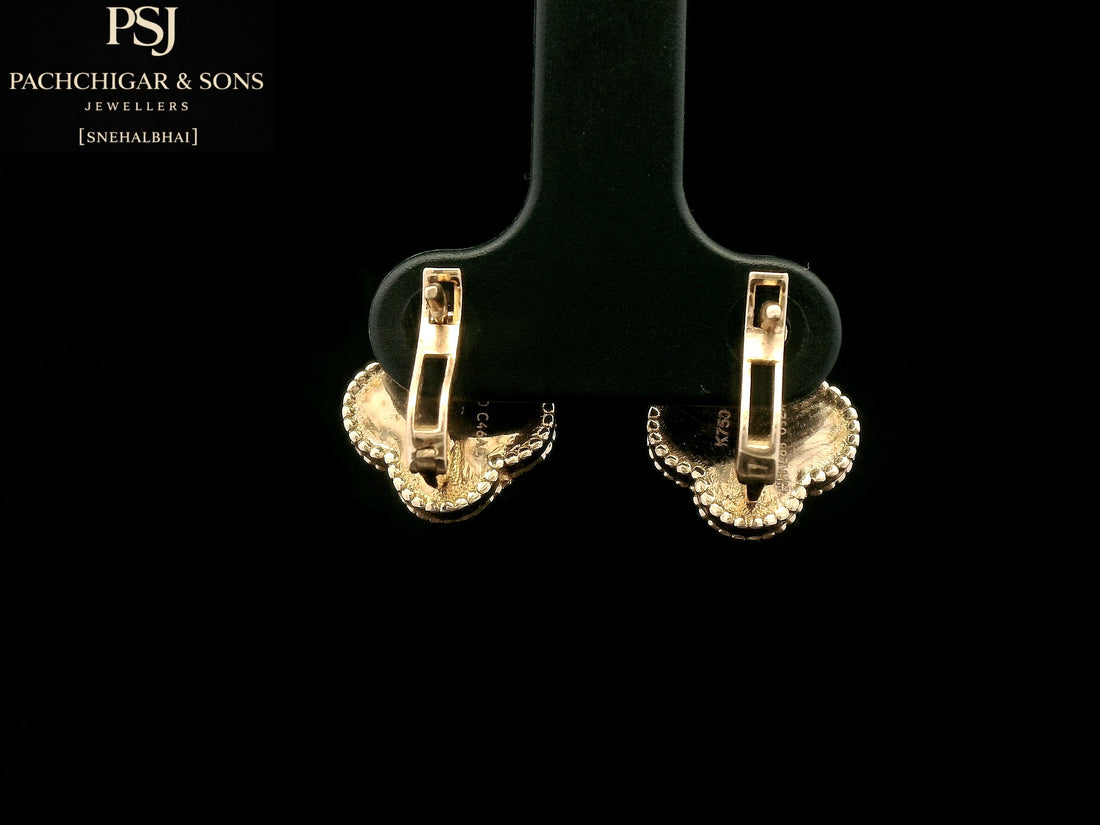 Floral Clover Stud Earrings