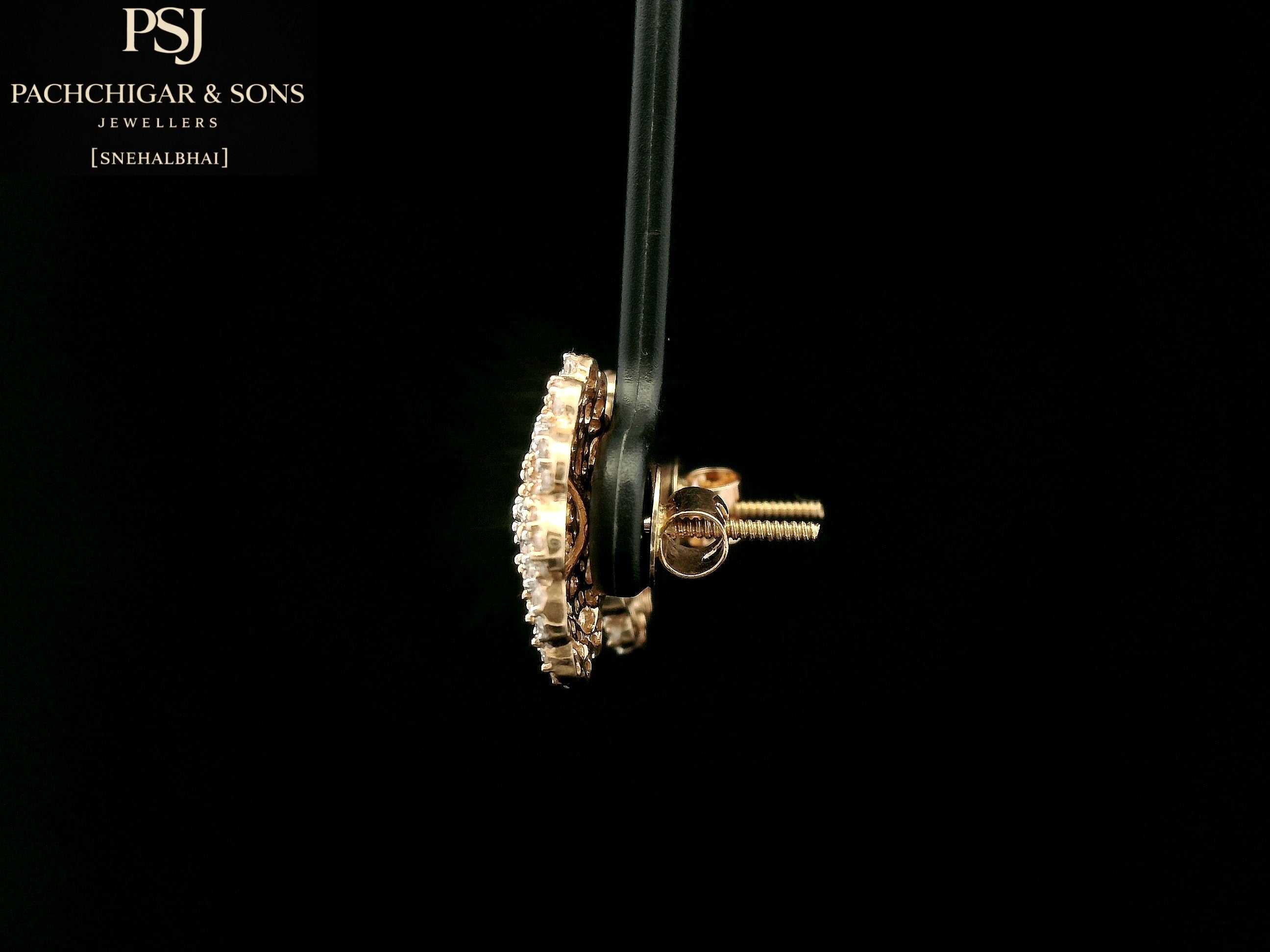 Floral Diamond Stud Earrings