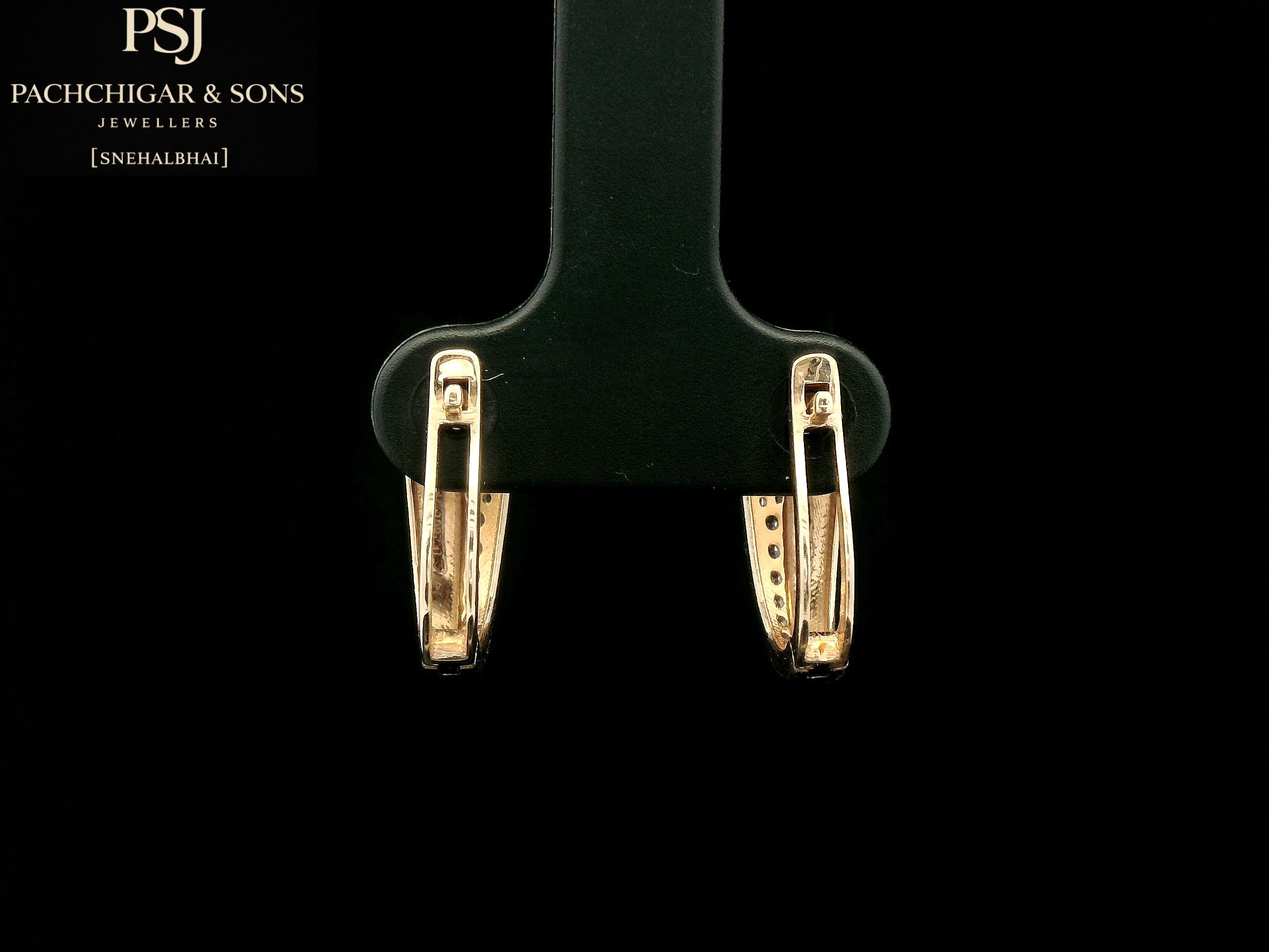 Diamond Accent Huggie Earrings