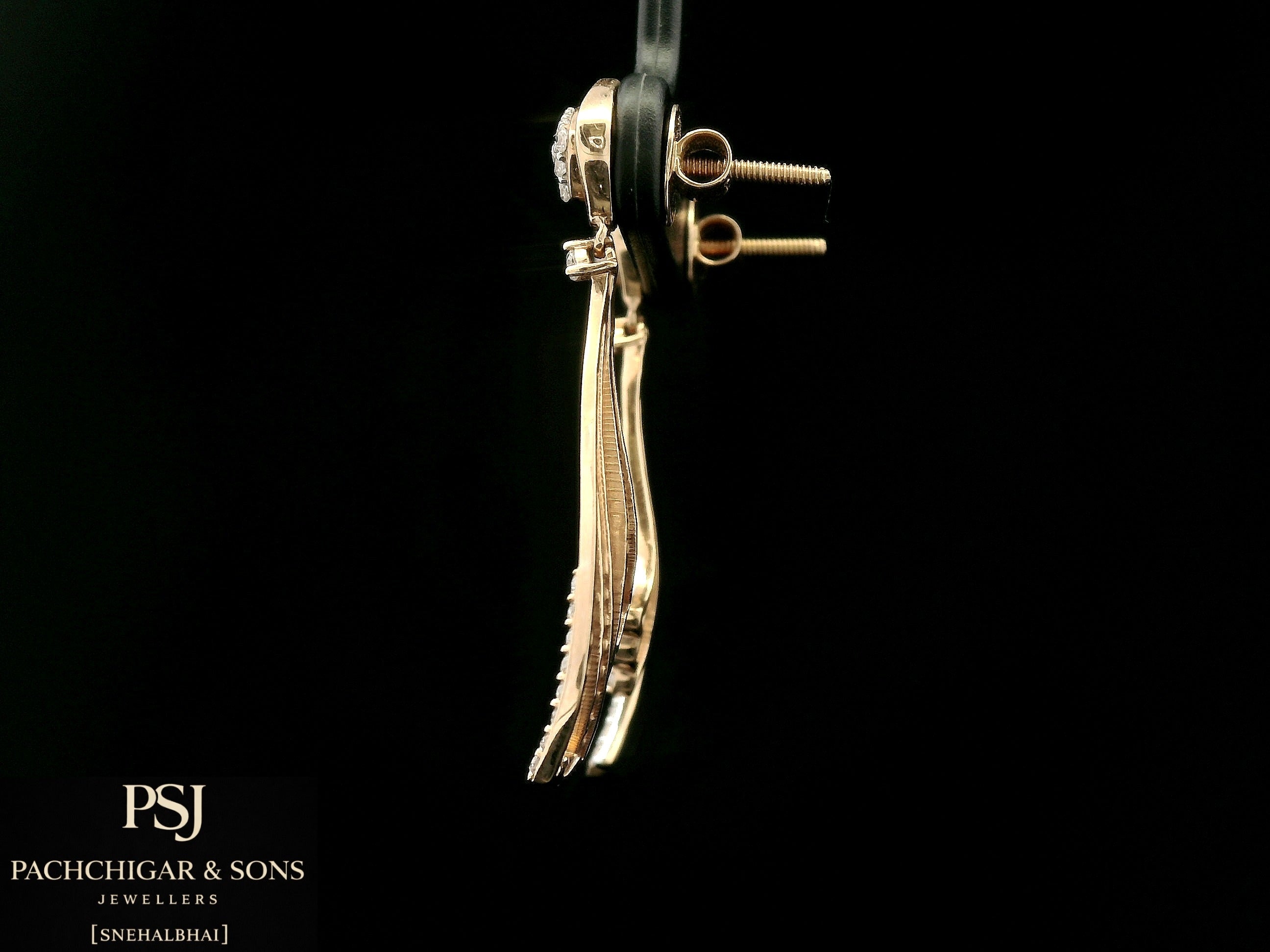 Diamond Tassel Drop Earrings