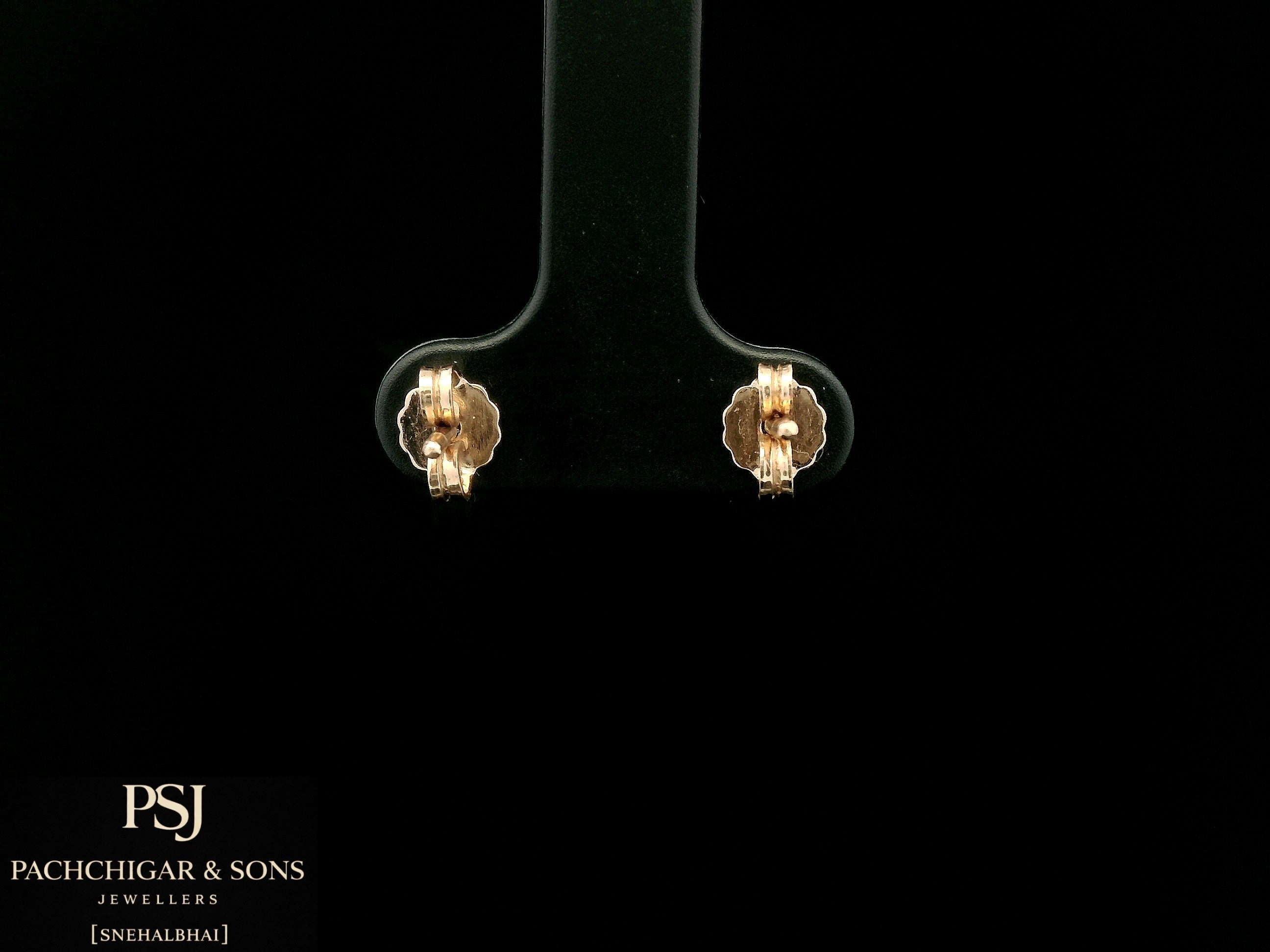 Cushion Cut Aqua Stone Stud Earrings