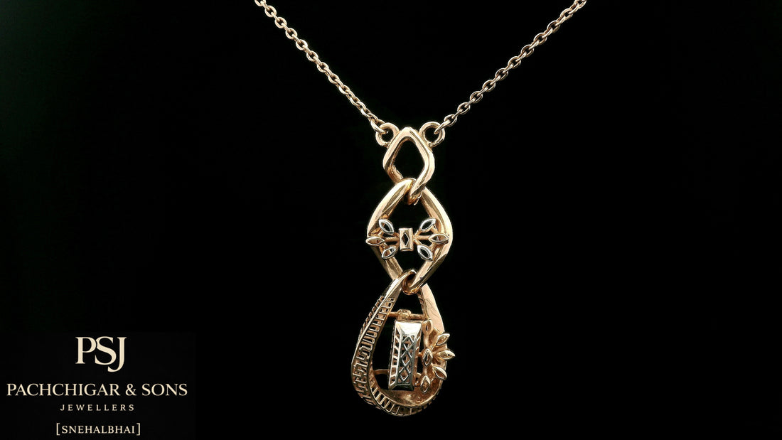 Elegant Infinity Floral Pendant Necklace