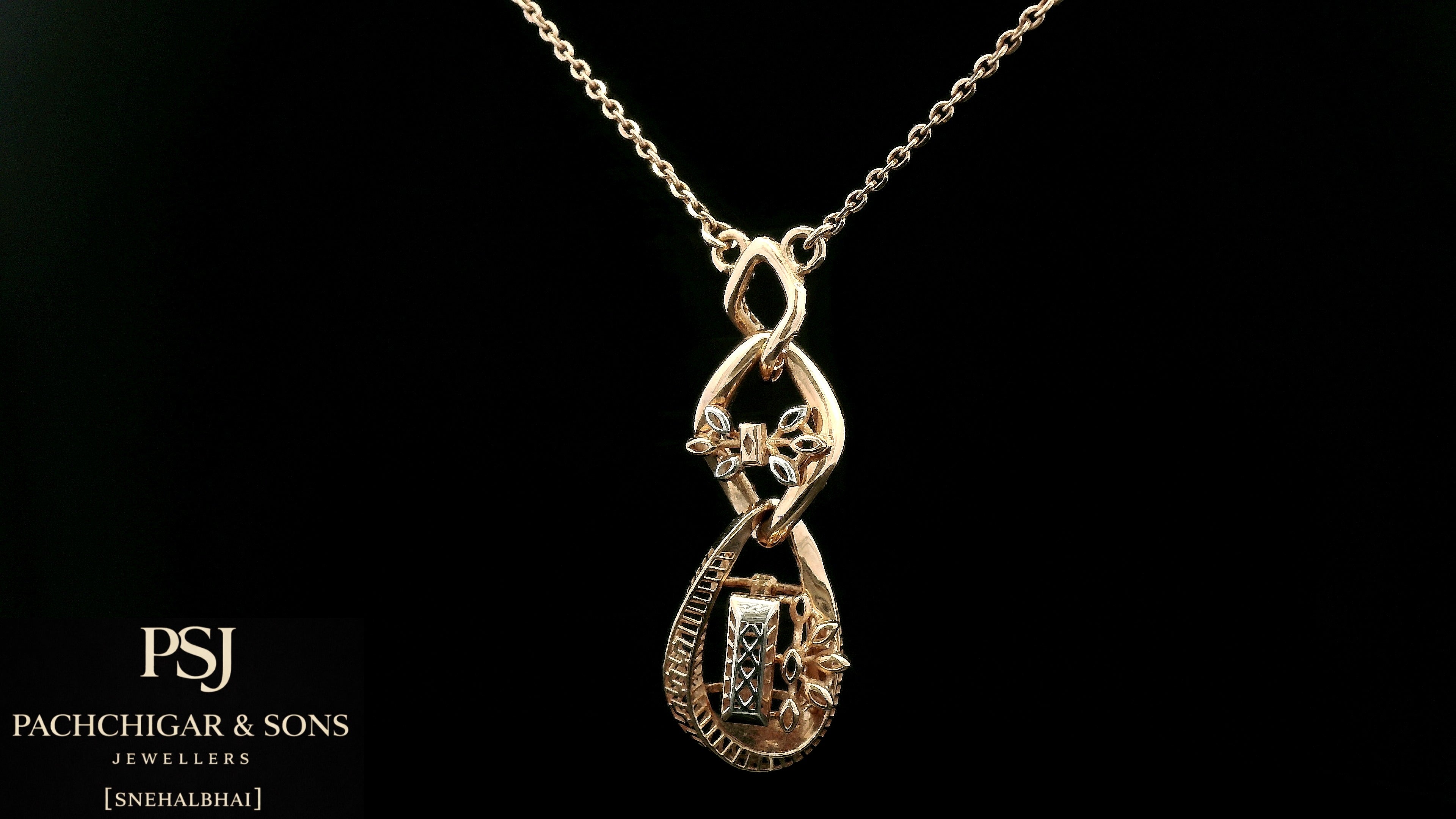 Elegant Infinity Floral Pendant Necklace