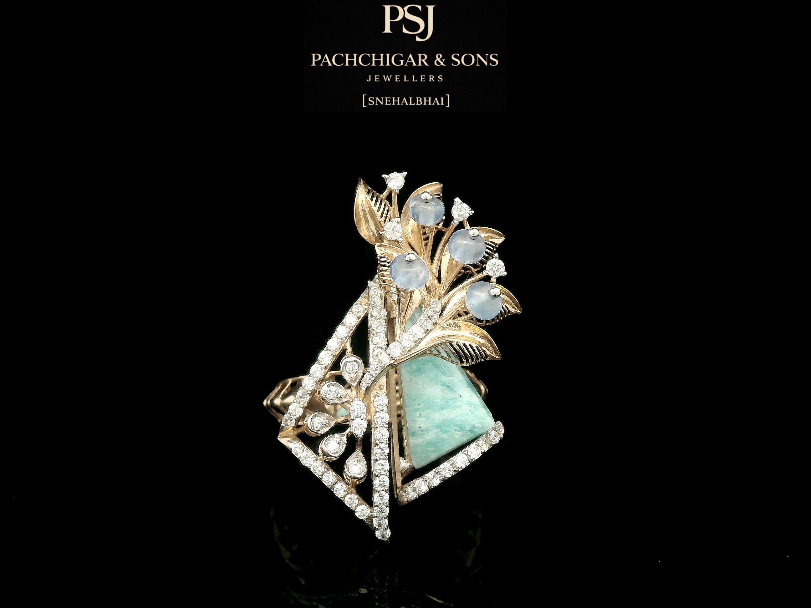 Nature Inspired Gemstone Designer Ring