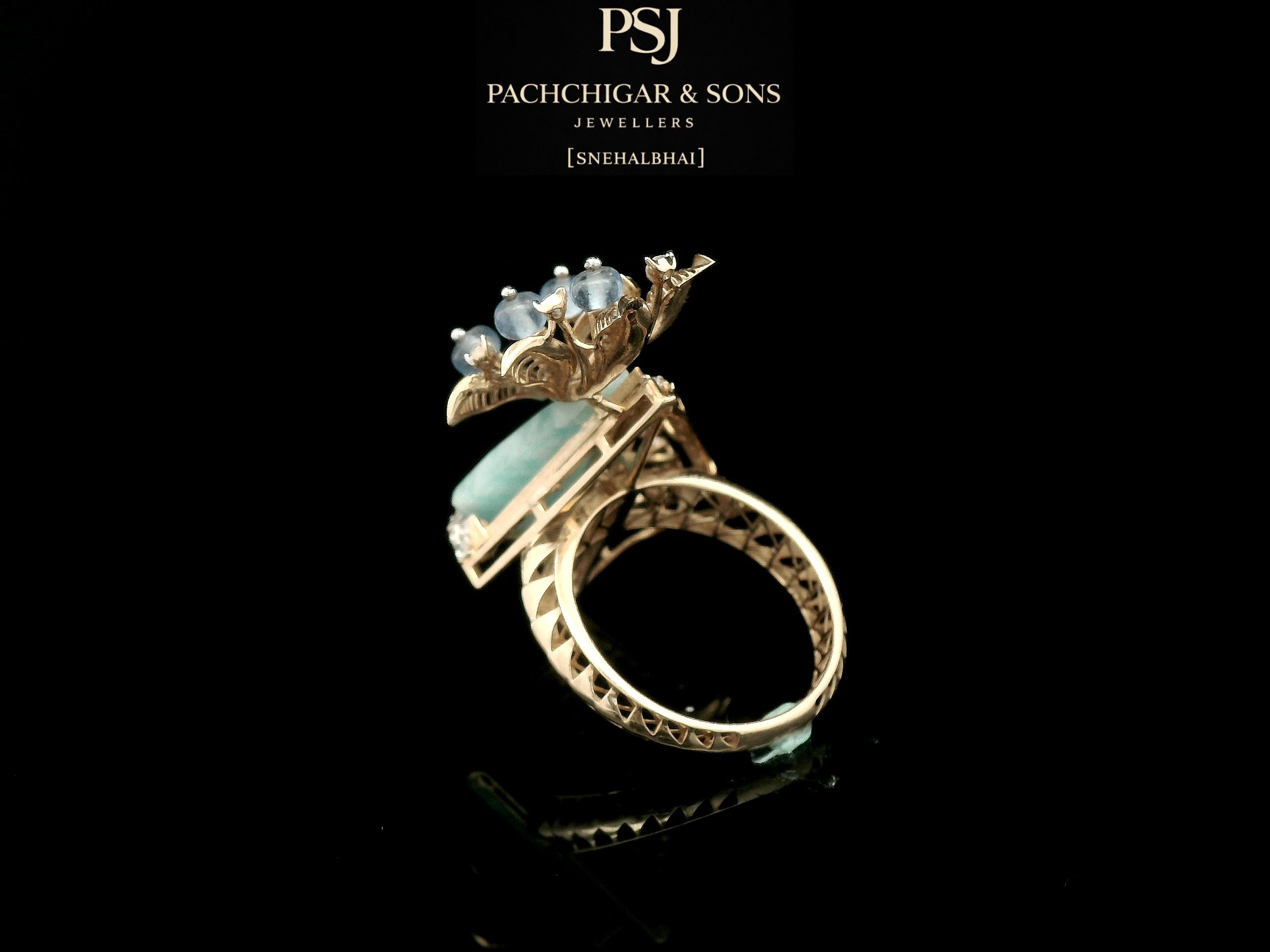 Nature Inspired Gemstone Designer Ring