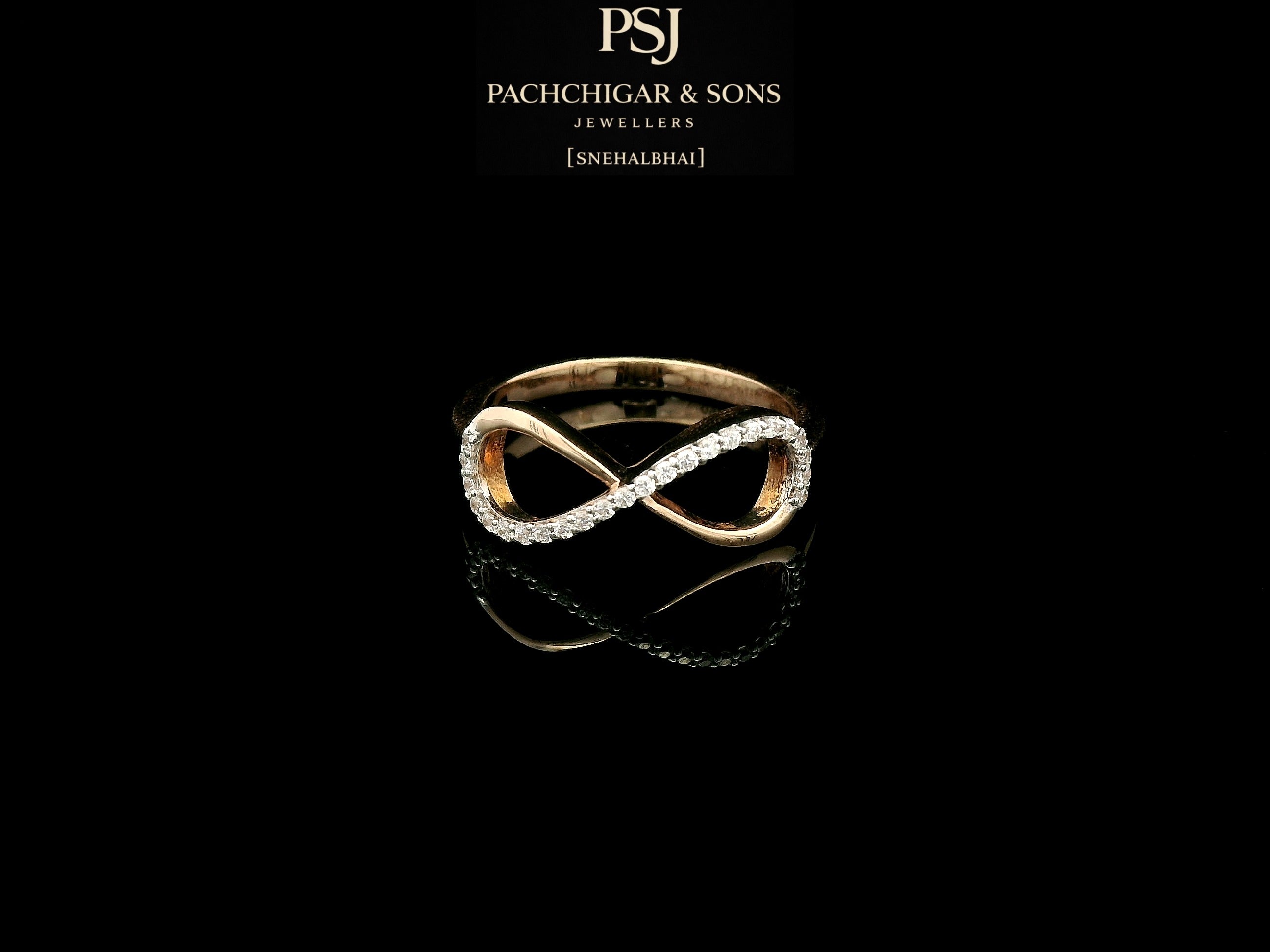 Infinity Diamond Designer Ring