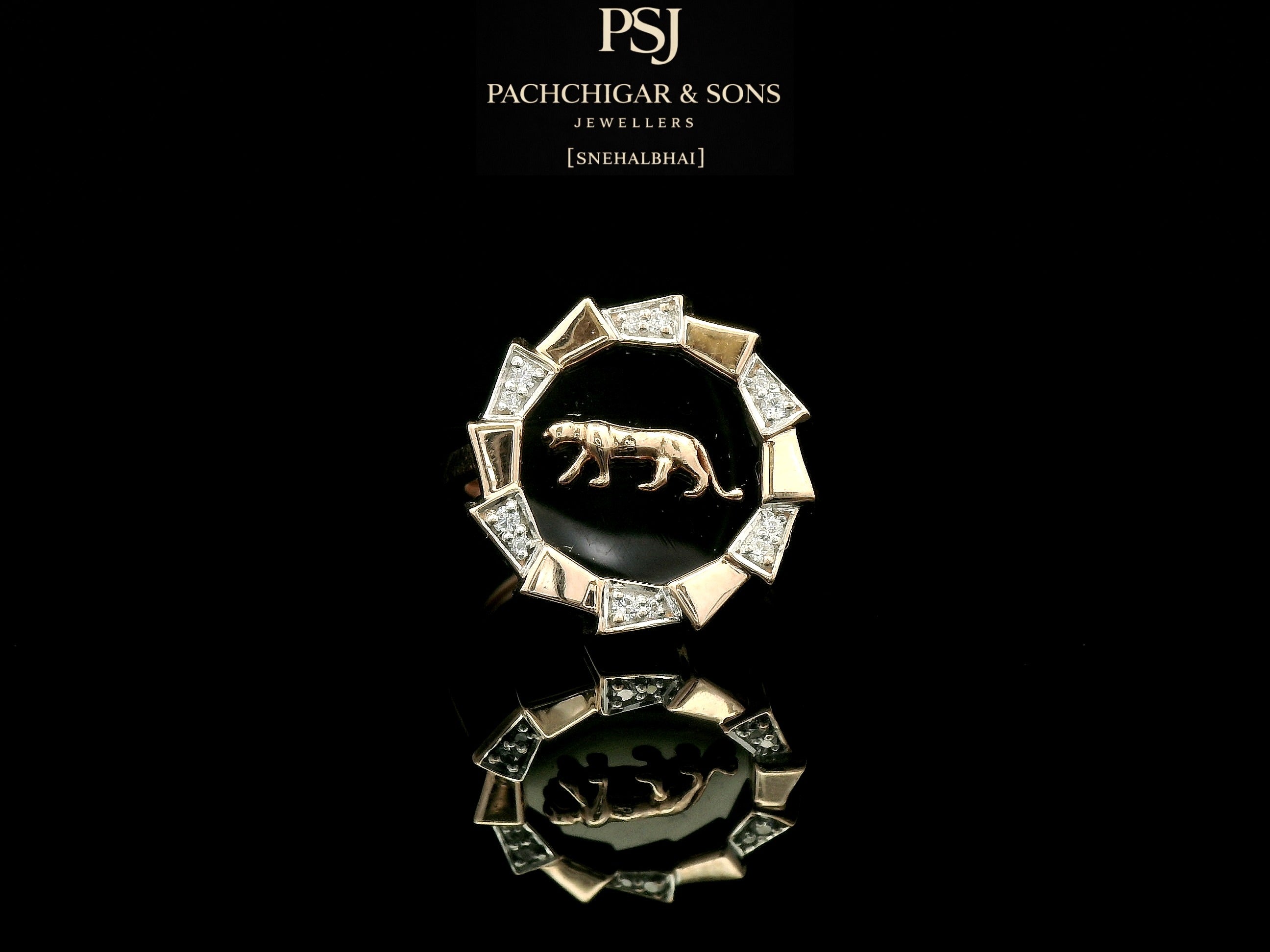 Panther Motif Designer Ring