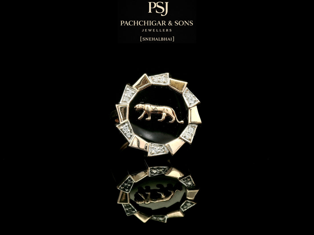 Panther Motif Designer Ring