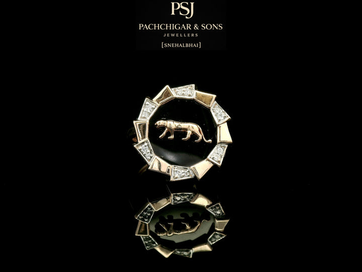 Panther Motif Designer Ring