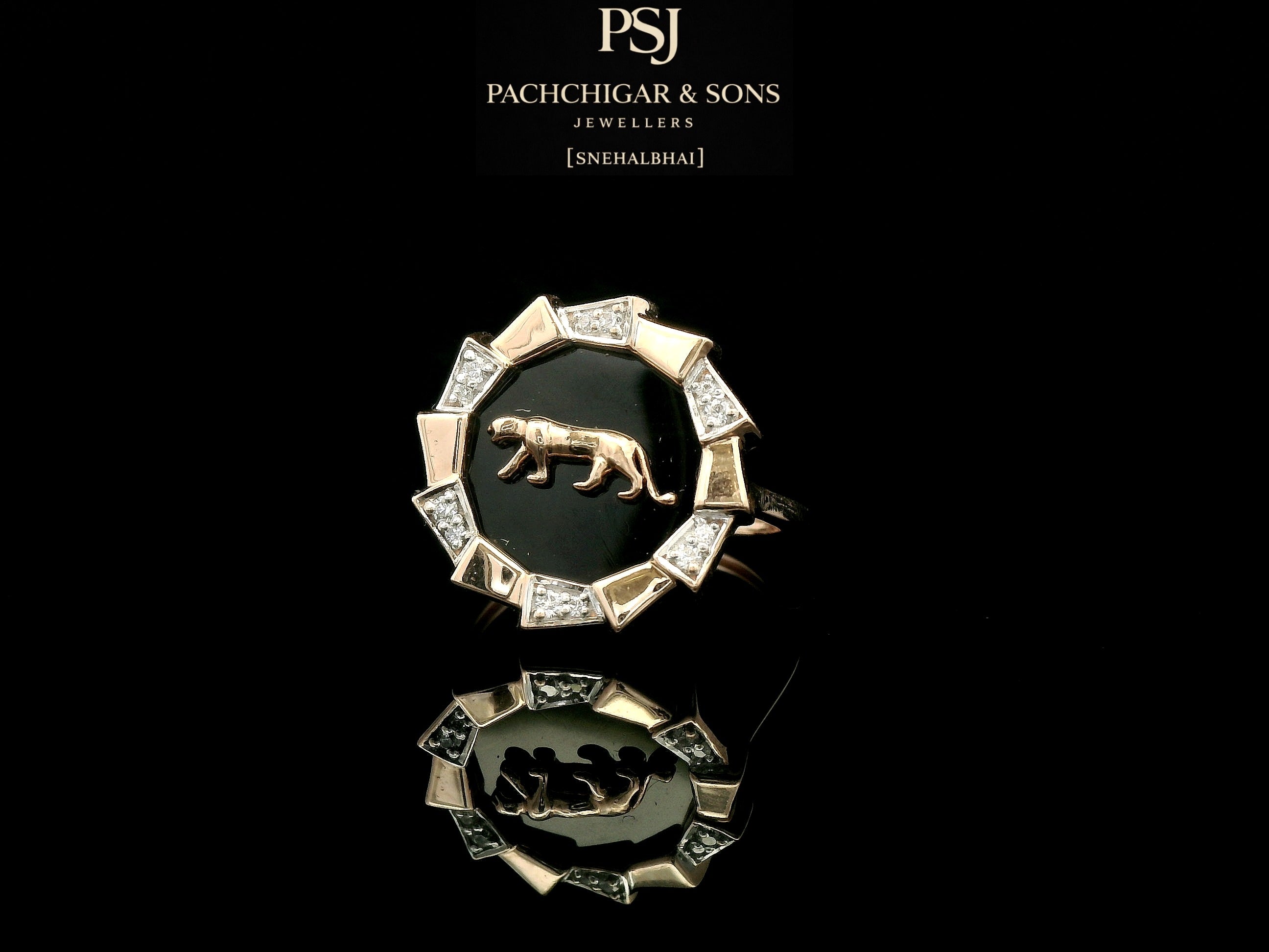 Panther Motif Designer Ring