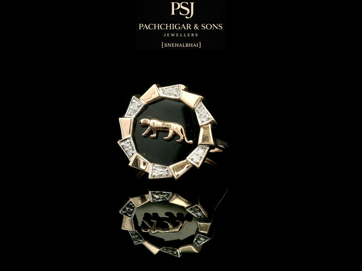 Panther Motif Designer Ring
