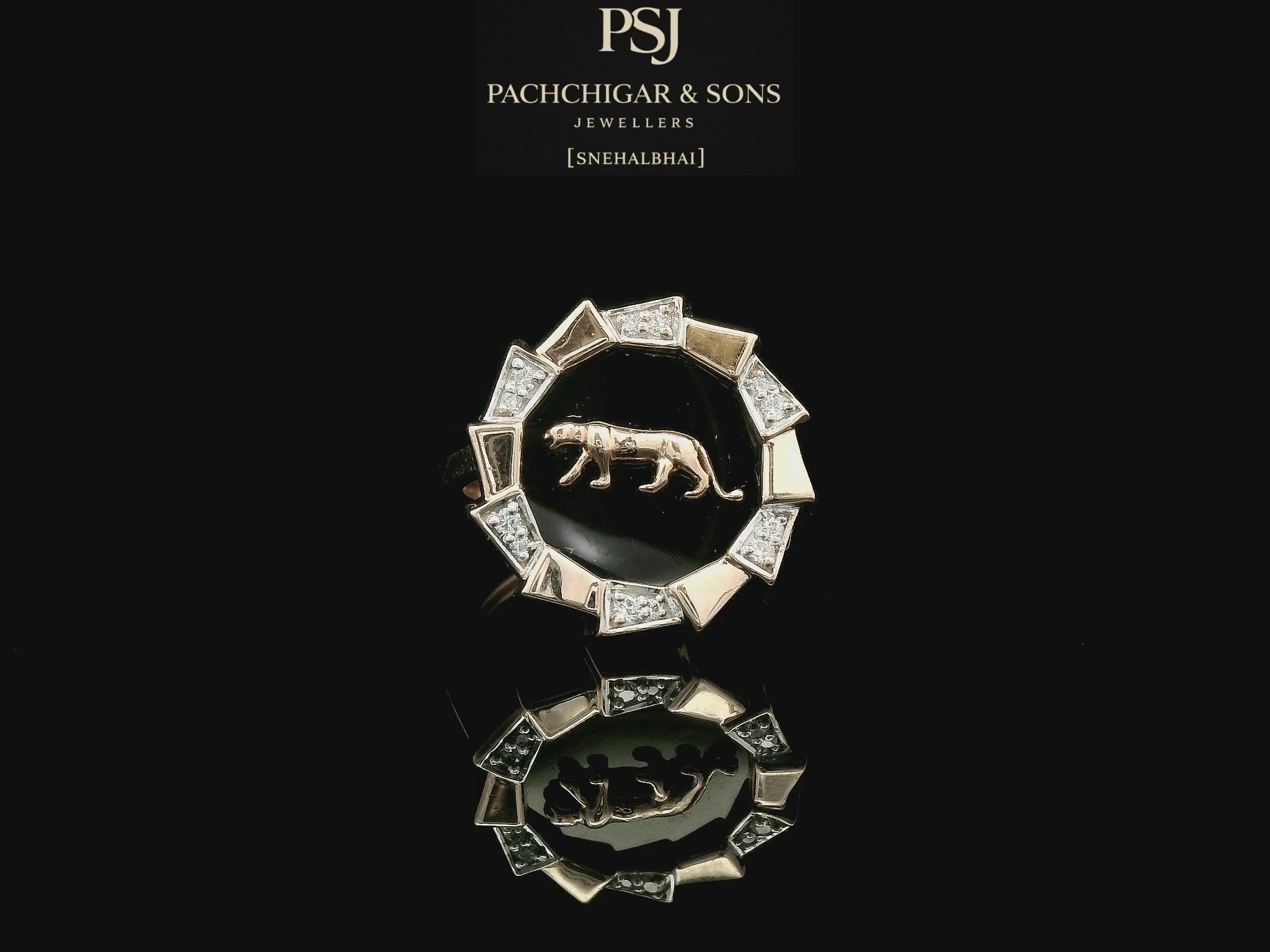 Panther Motif Designer Ring