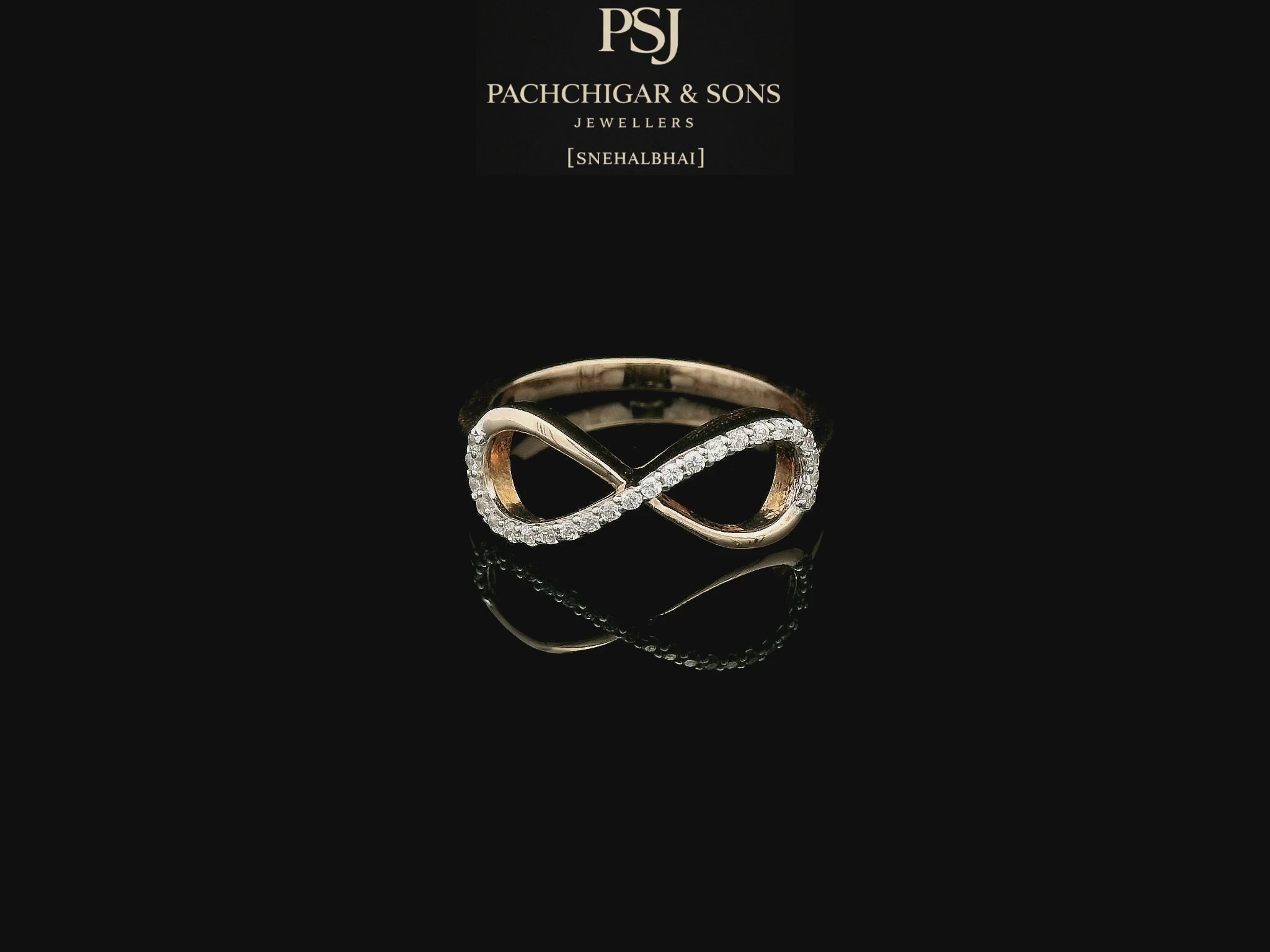 Infinity Diamond Designer Ring