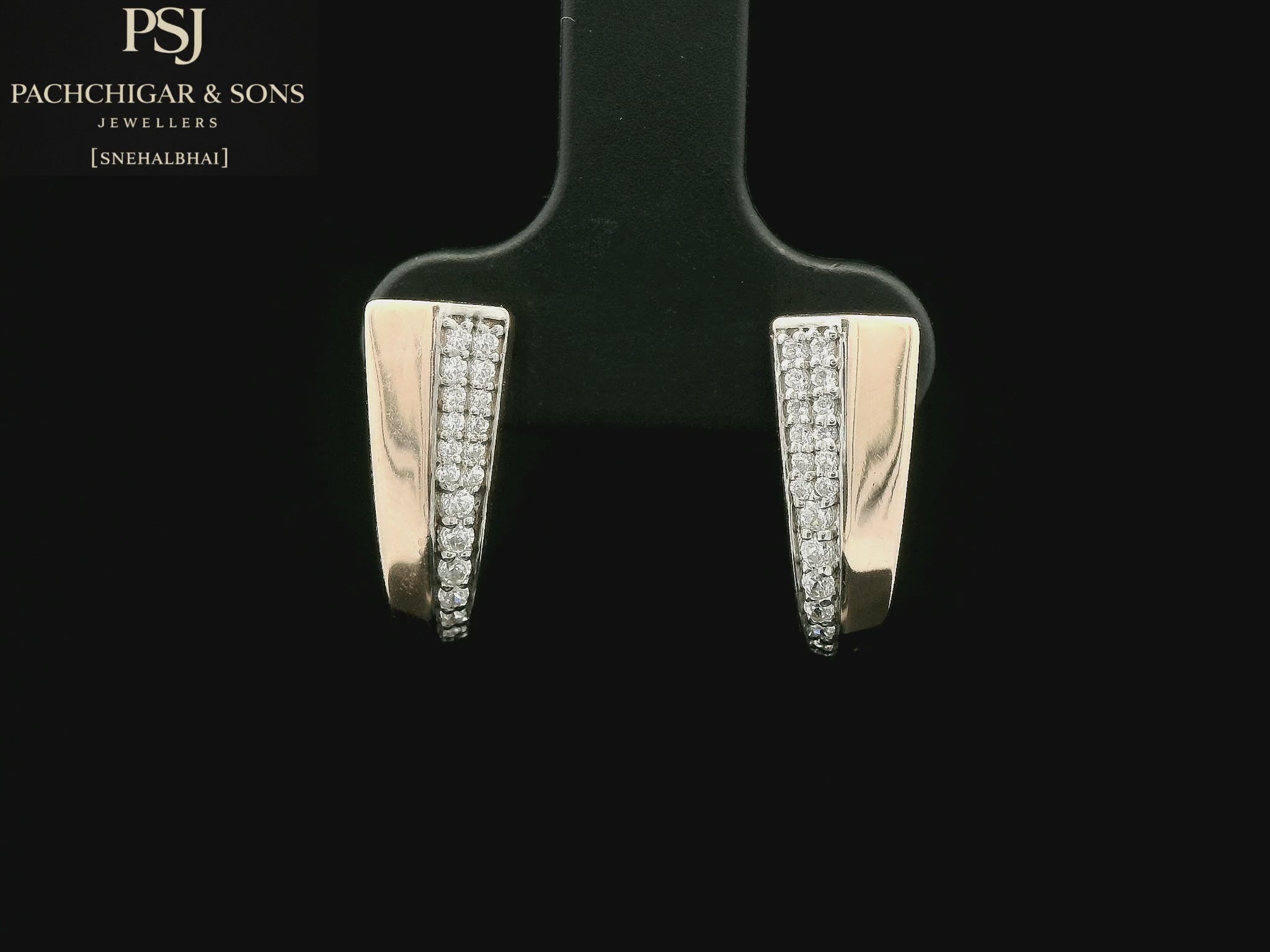 Diamond Accent Huggie Earrings